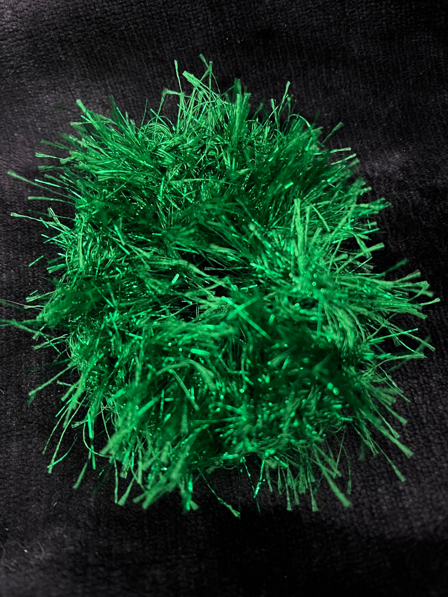 Tinsel scrunchie